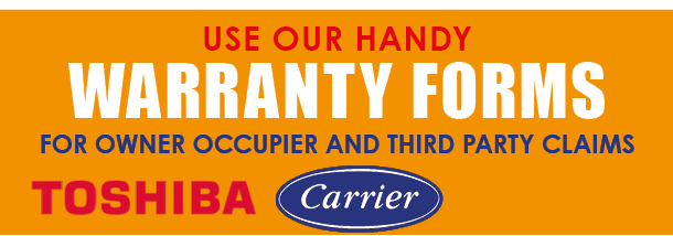 Use our handy Warranty forms for Third Party and Owner occupied claims